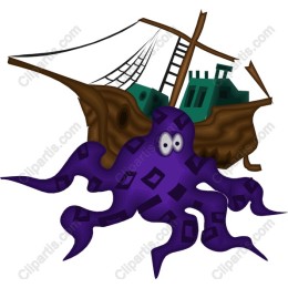Underwater Adventure: Purple Octopus & Shipwreck