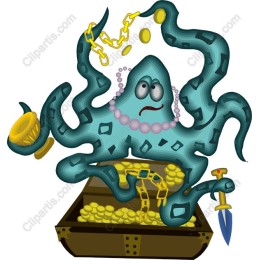 Treasure-Hunting Octopus