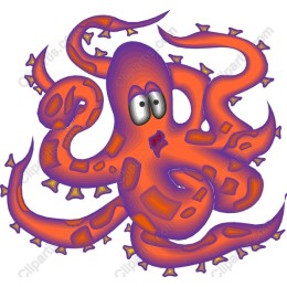 Vibrant Playful Octopus