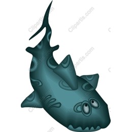 Playful Cartoon Shark