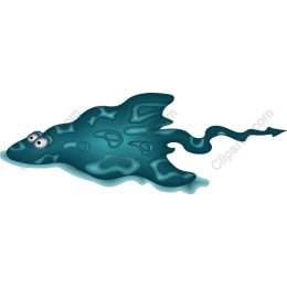Playful Cartoon Stingray