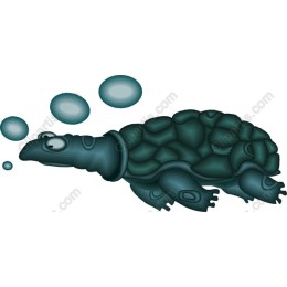 Whimsical Cartoon Turtle