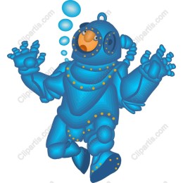 Playful Deep-Sea Diver