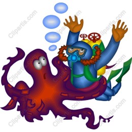 Whimsical Octopus Encounter