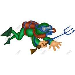 Playful Scuba Diver