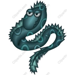 Quirky Teal Sea Creature