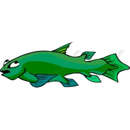 Vibrant Green Fish