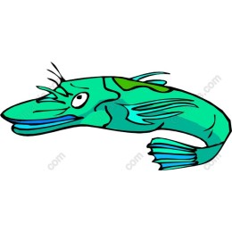 Quirky Turquoise Fish