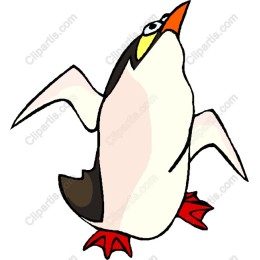Playful Cartoon Penguin