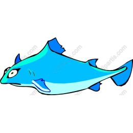 Whimsical Blue Fish