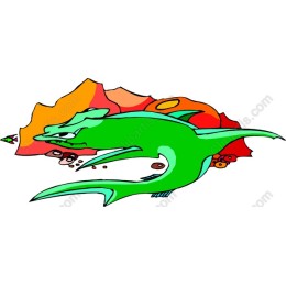 Vibrant Stylized Fish