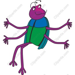 Charming Purple Beetle