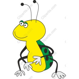Playful Cartoon Insect