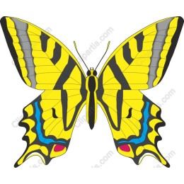 Vibrant Yellow Butterfly