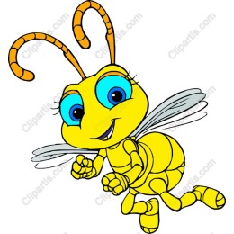 Cheerful Cartoon Bee