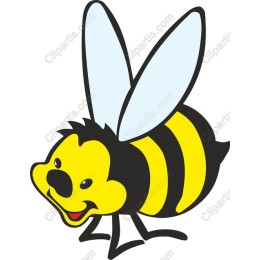 Cheerful Cartoon Bee