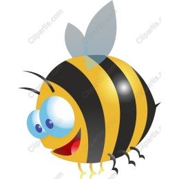Cheerful Cartoon Bee