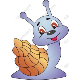 Charming Cartoon Snail