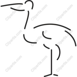 Elegant Minimalist Stork