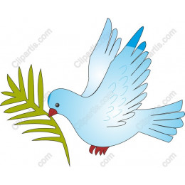 Peaceful Dove with Olive Branch