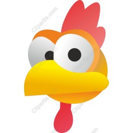 Cartoon Chicken Head
