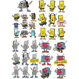 Retro Tech Clipart Bundle