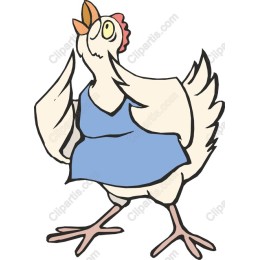 Whimsical Cartoon Chicken