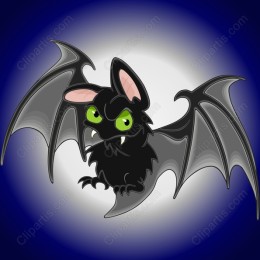 Whimsical Cartoon Bat