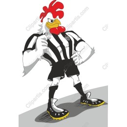 Muscular Chicken Sports Mascot