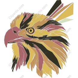 Stylized Hawk Head
