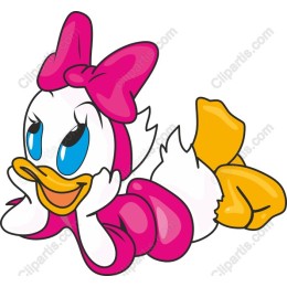 Charming Pink Bow Duckling