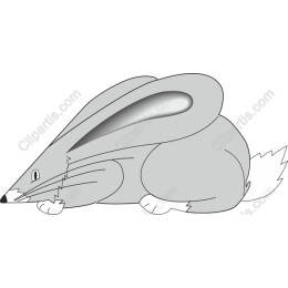 Charming Gray Rabbit