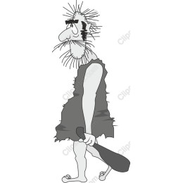 Quirky Caveman Character