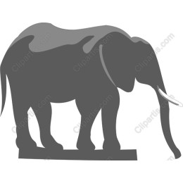 Grayscale Elephant