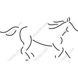 Elegant Horse Line Art