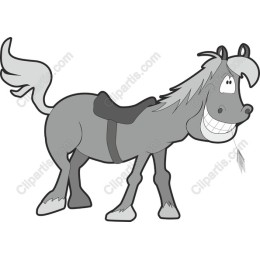 Whimsical Cartoon Horse