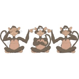 Three Wise Monkeys Pack