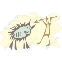 Prehistoric Hunter and Creature