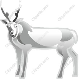 Majestic Silver Reindeer