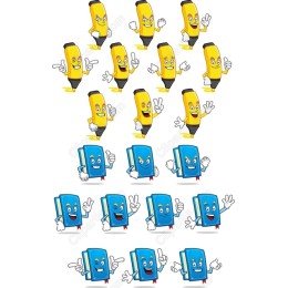 Cheerful Cartoon Stationery Bundle