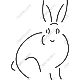 Minimalist Cute Rabbit