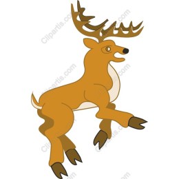 Vibrant Leaping Deer