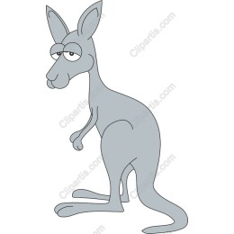 Playful Cartoon Kangaroo