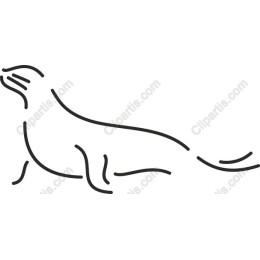 Minimalist Sea Otter