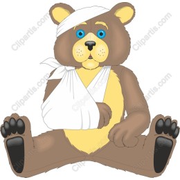Adorable Bandaged Bear