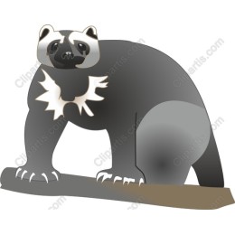 Stylized Bear on Branch