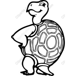 Playful Cartoon Turtle