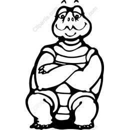Charming Cartoon Turtle