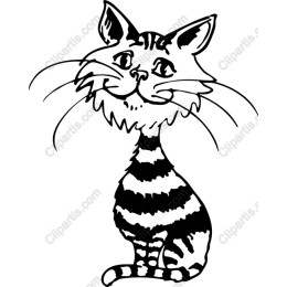 Charming Striped Cat