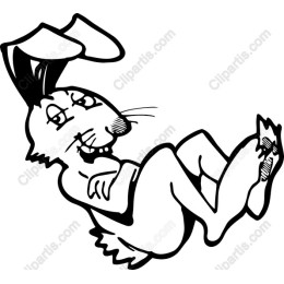 Playful Cartoon Rabbit
